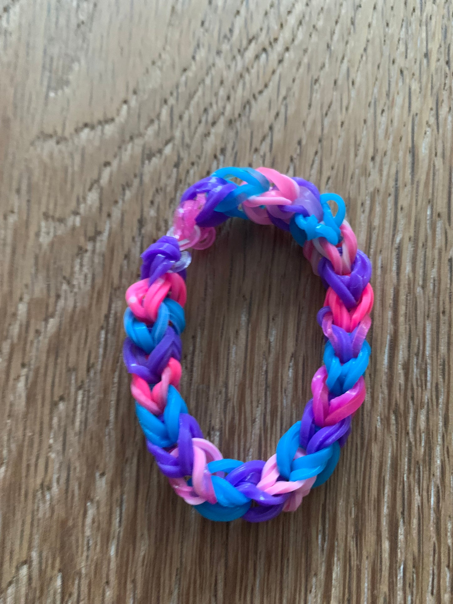 Loom bands Pink, purple and blue dog bracelet/a collar accessory