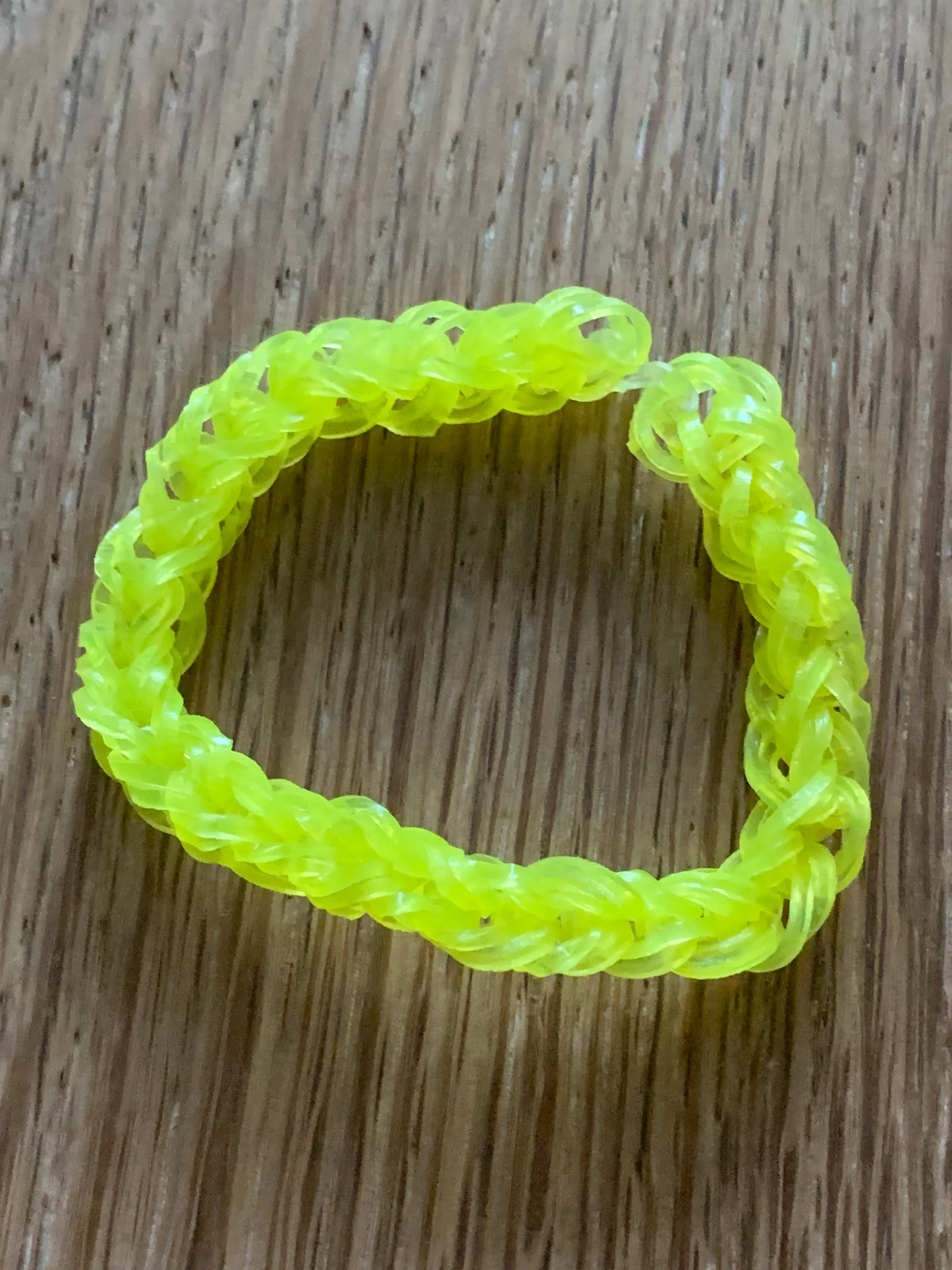 Loom band yellow bracelet