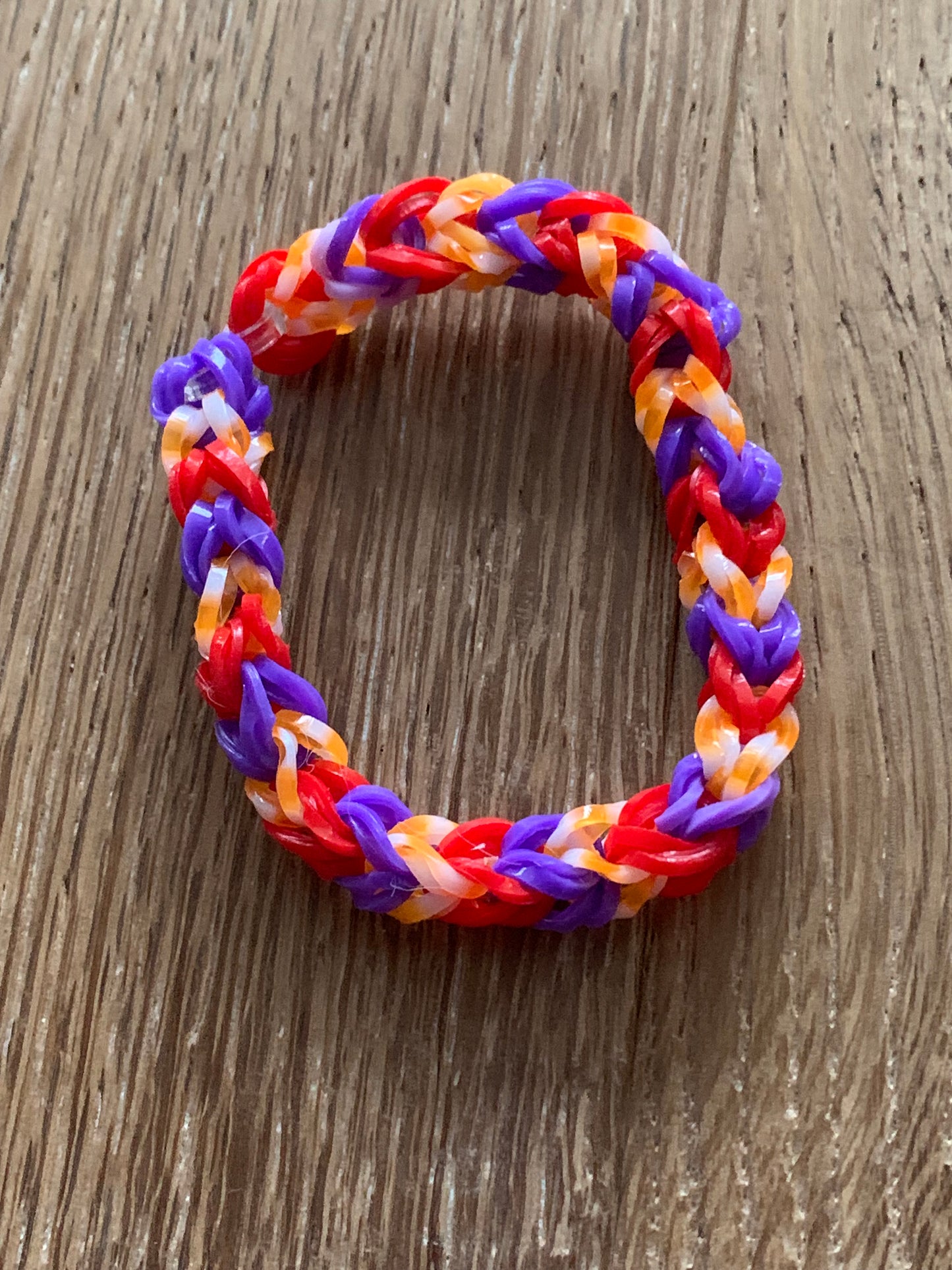 Loom band family picked made this bracelet